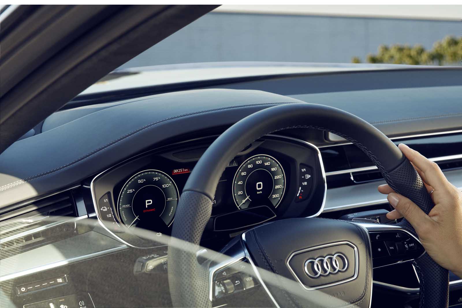 Audi  A8 Lenkrad Interieur-Shooting